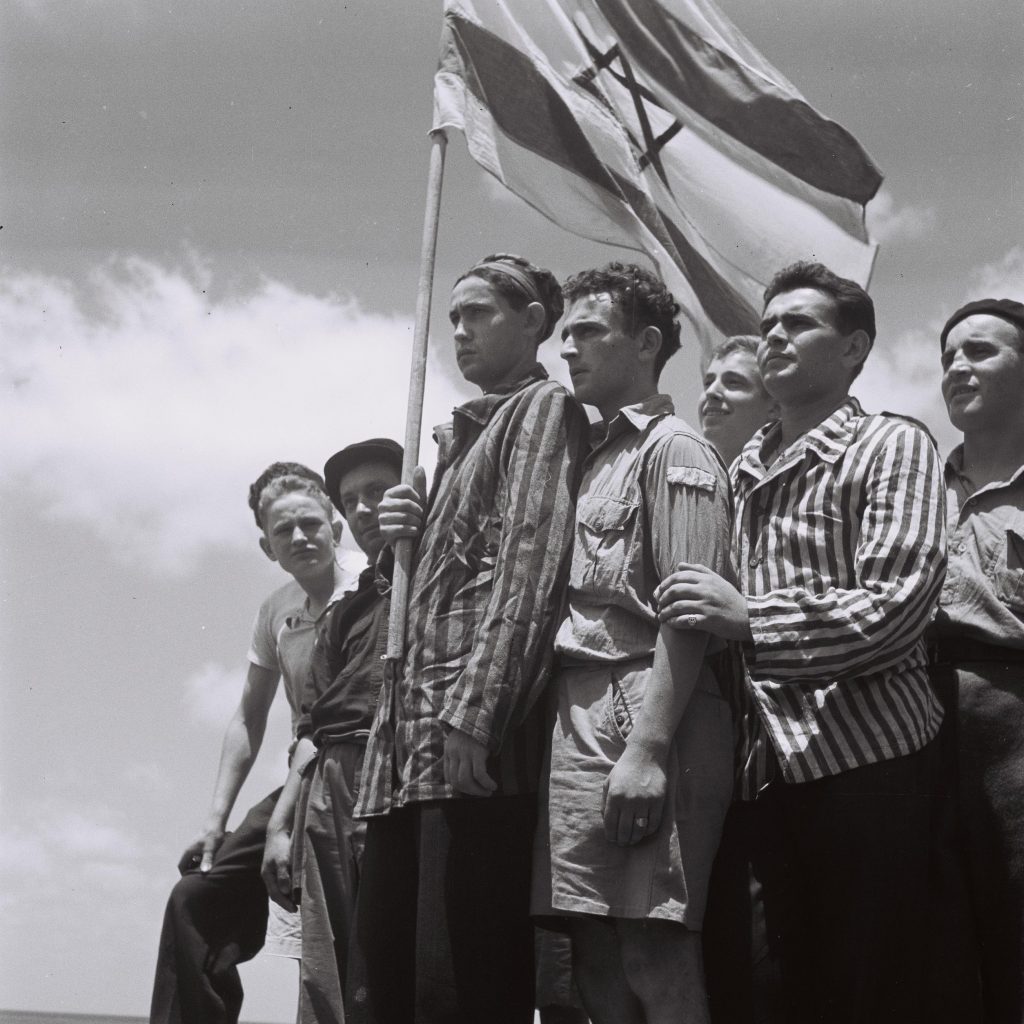 Buchenwald survivors arrive in Haifa, Israel